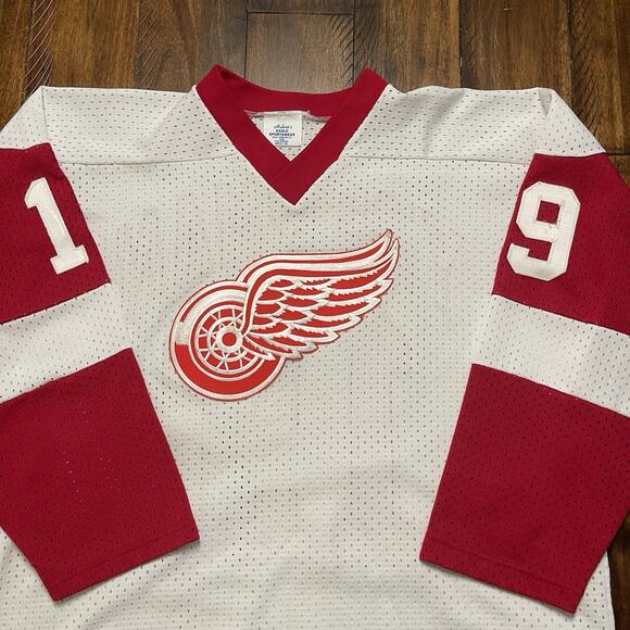 XL Steve Yzerman Detroit Red Wings Custom Jersey Sewn Vtg - Picture 3 of 9